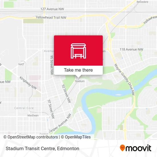 Stadium Transit Centre map