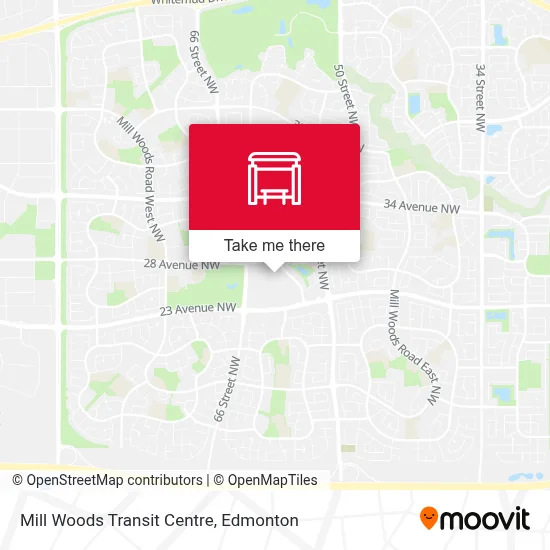 Mill Woods Transit Centre map