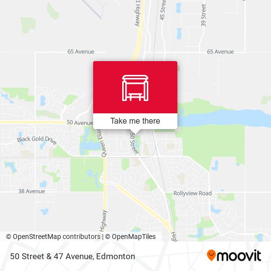 50 Street & 47 Avenue map