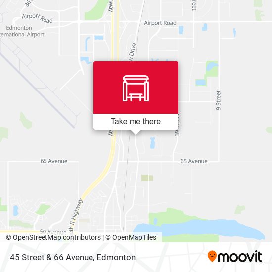 45 Street & 66 Avenue map