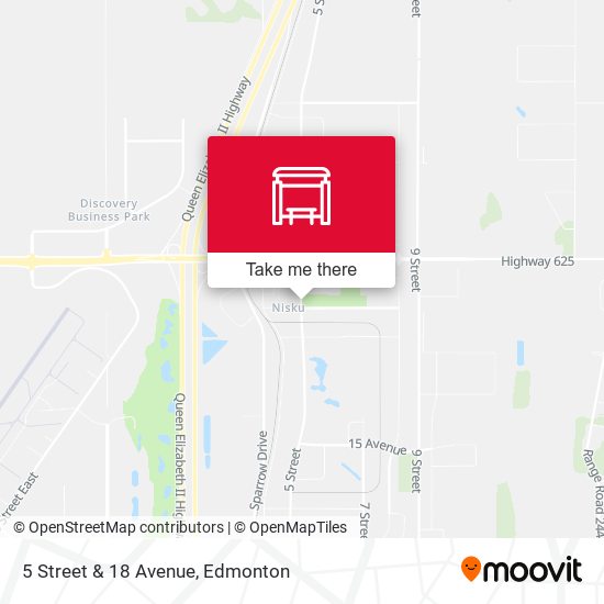 5 Street & 18 Avenue map