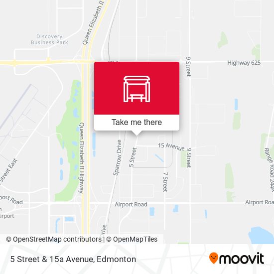 5 Street & 15a Avenue map