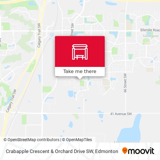 Crabapple Crescent & Orchard Drive SW map