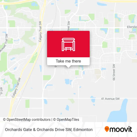 Orchards Gate & Orchards Drive SW map