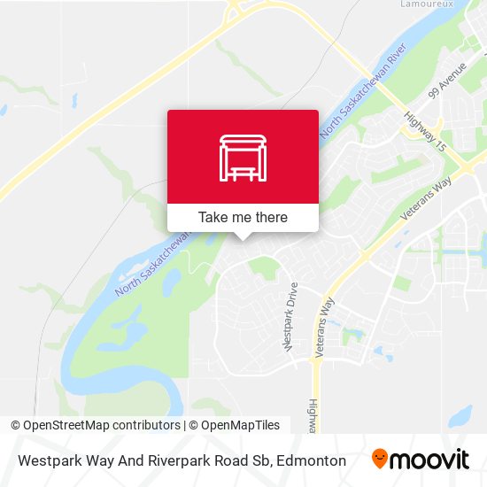 Westpark Way And Riverpark Road Sb map