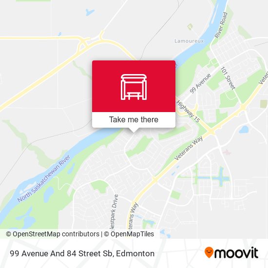99 Avenue And 84 Street Sb map