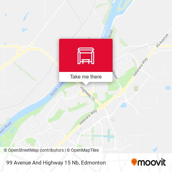 99 Avenue And Highway 15 Nb map