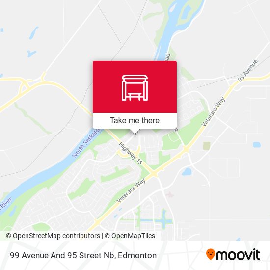 99 Avenue And 95 Street Nb map