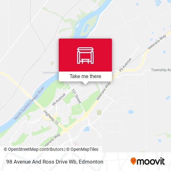 98 Avenue And Ross Drive Wb map