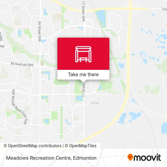 Meadows Recreation Centre map