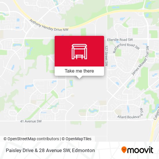 Paisley Drive & 28 Avenue SW map