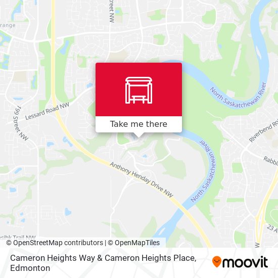 Cameron Heights Way & Cameron Heights Place map