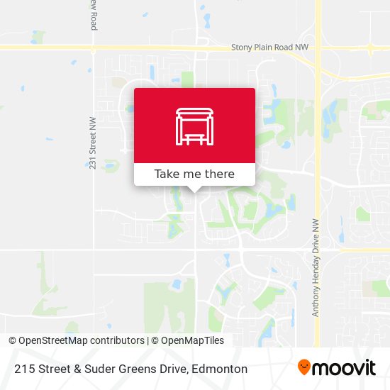 215 Street & Suder Greens Drive map