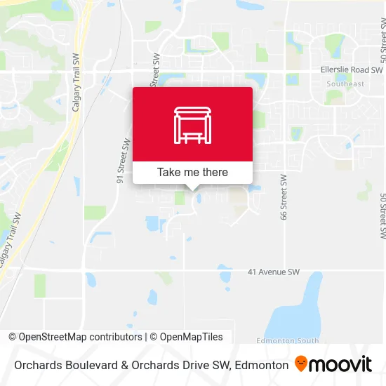 Orchards Boulevard & Orchards Drive SW map