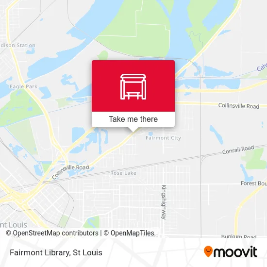 Fairmont Library map