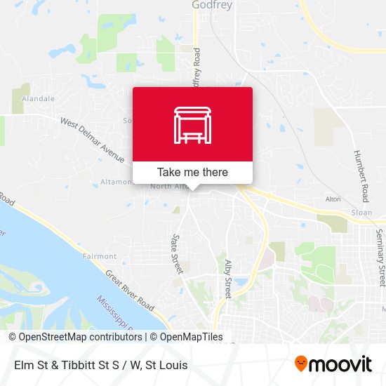 Elm St & Tibbitt St S / W map