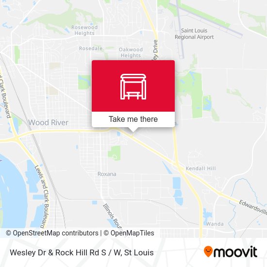 Wesley Dr & Rock Hill Rd  S / W map