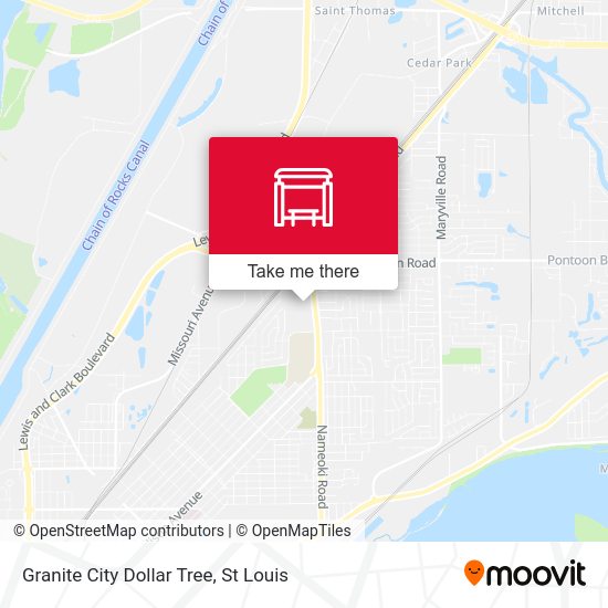 Granite City Dollar Tree map