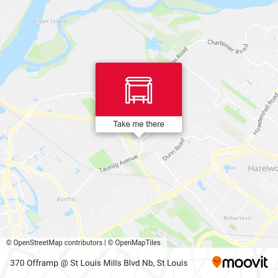 370 Offramp @ St Louis Mills Blvd Nb map