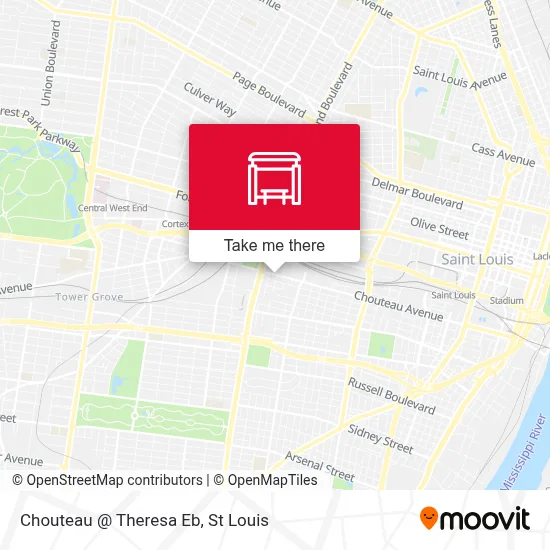 Chouteau @ Theresa Eb map