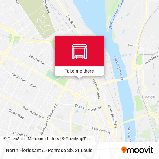 Mapa de North Florissant @ Penrose Sb
