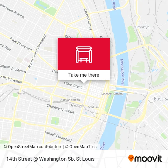 Mapa de 14th Street @ Washington Sb