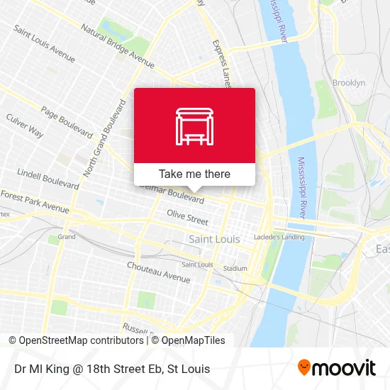 Dr Ml King @ 18th Street Eb map