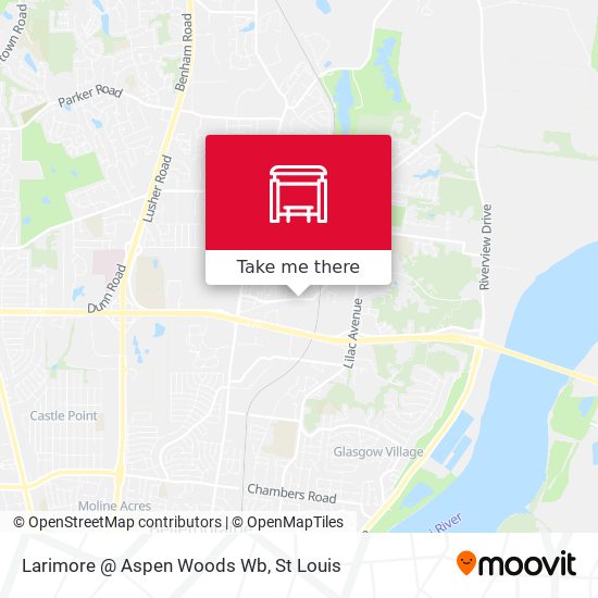 Larimore @ Aspen Woods Wb map