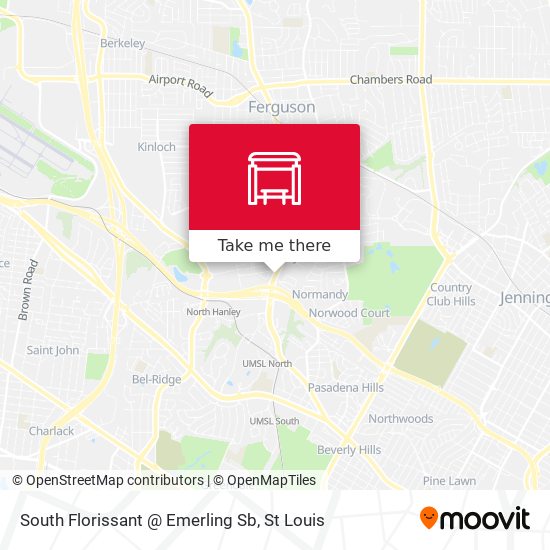 South Florissant @ Emerling Sb map