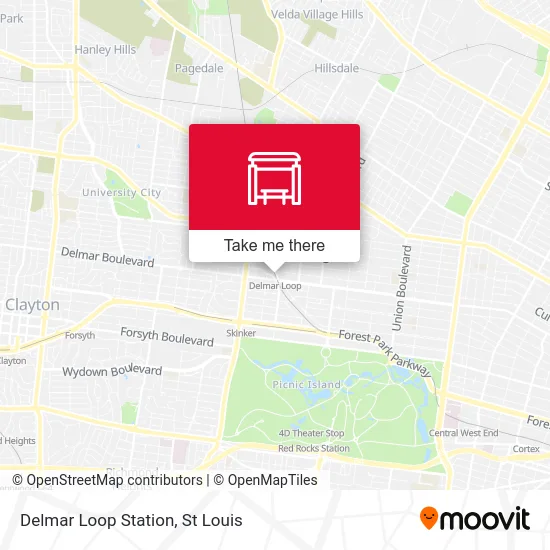 Delmar Loop Station map