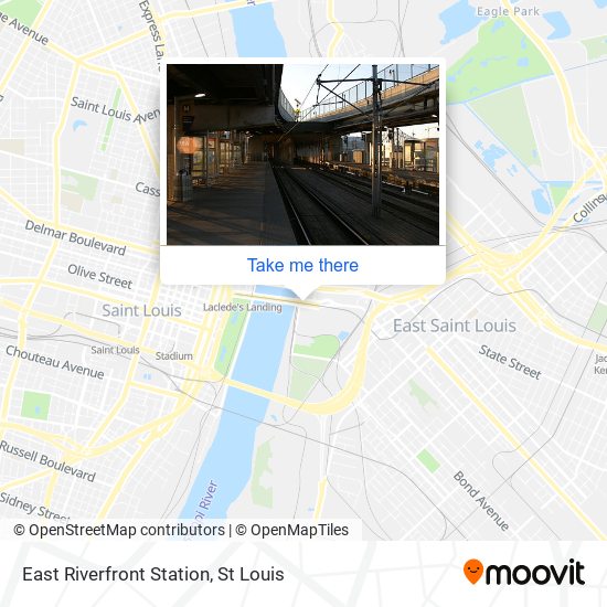 East Riverfront Station map