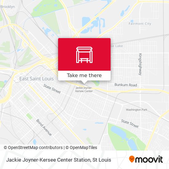 Jackie Joyner-Kersee Center Station map