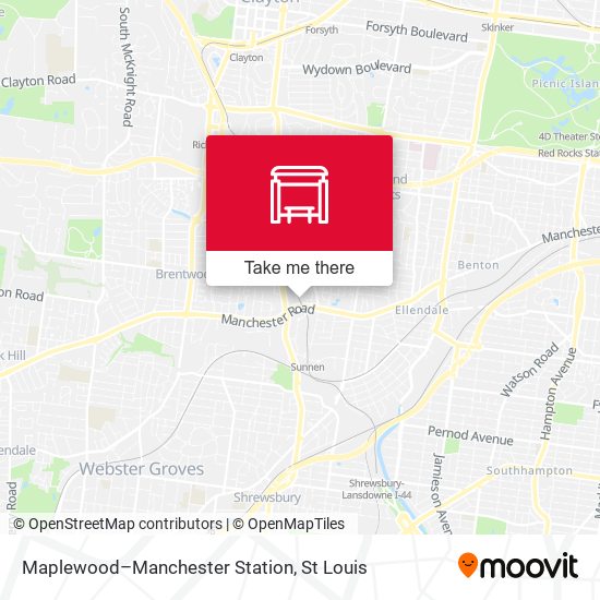 Maplewood–Manchester Station map
