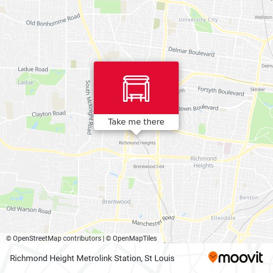 Mapa de Richmond Height Metrolink Station