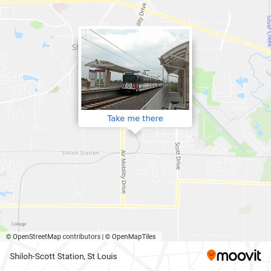 Shiloh-Scott Station map