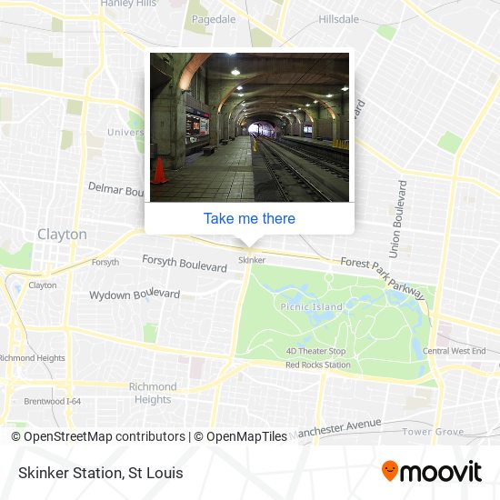 Skinker Station map