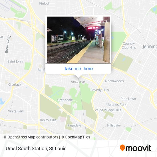 Umsl South Station map