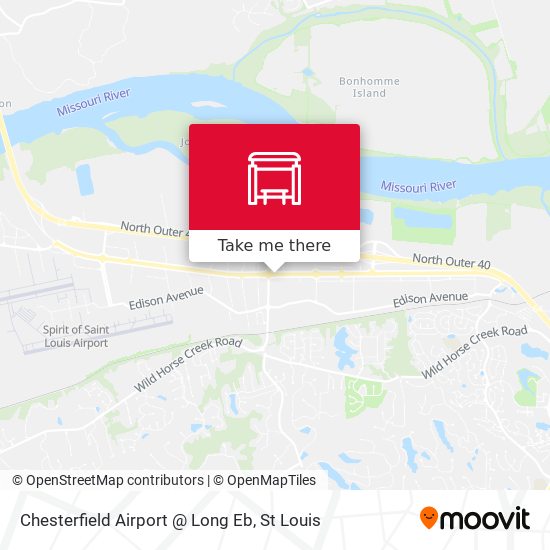 Mapa de Chesterfield Airport @ Long Eb