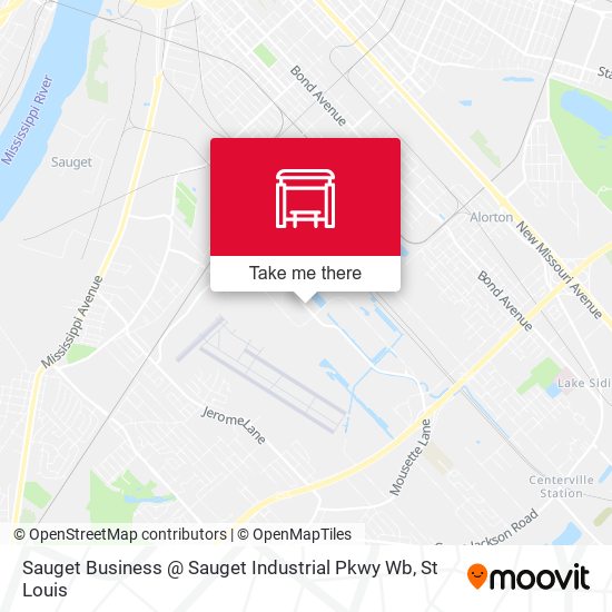 Sauget Business @ Sauget Industrial Pkwy Wb map