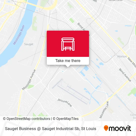 Sauget Business @ Sauget Industrial Sb map