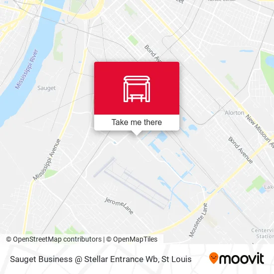 Sauget Business @ Stellar Entrance Wb map