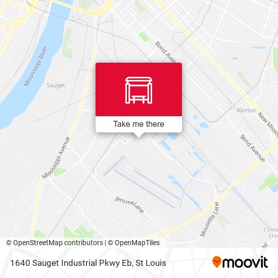 1640 Sauget Industrial Pkwy Eb map