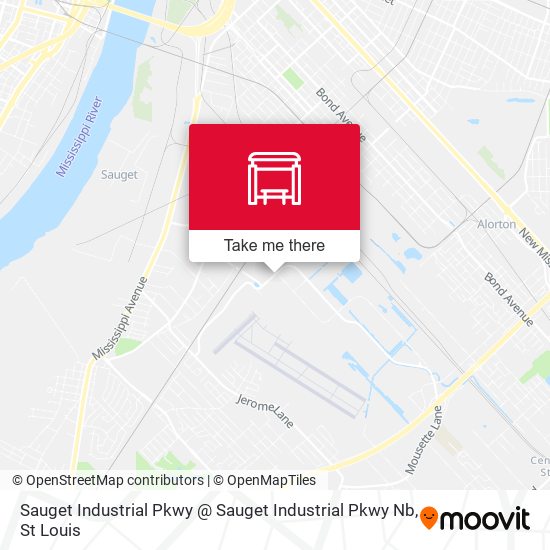 Sauget Industrial Pkwy @ Sauget Industrial Pkwy Nb map