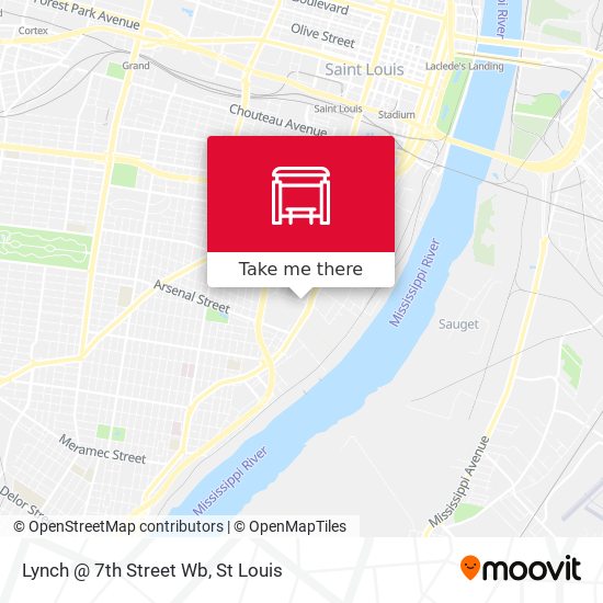 Lynch @ 7th Street Wb map