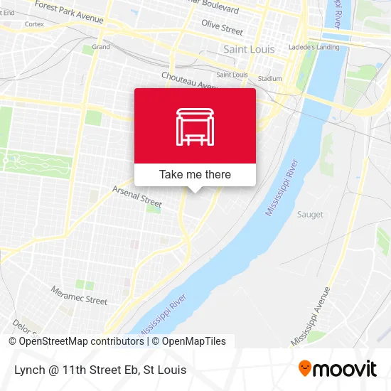 Lynch @ 11th Street Eb map