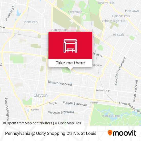 Pennsylvania @ Ucity Shopping Ctr Nb map