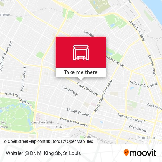 Mapa de Whittier @ Dr. Ml King Sb
