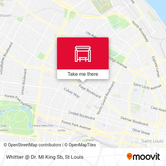 Mapa de Whittier @ Dr. Ml King Sb