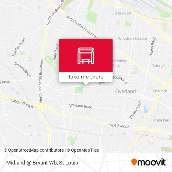 Midland @ Bryant Wb map