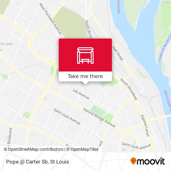 Pope @ Carter Sb map